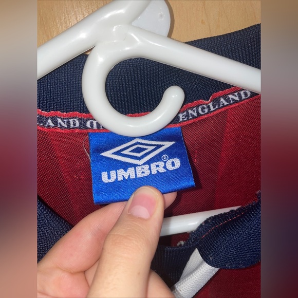 Umbro Vintage England 1997/99 Away Soccer Jersey Men’s Size Small - Picture 4 of 5